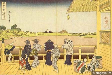 Katsushika Hokusai: Gohyakurakan-ji temple - Japanese Art Open Database