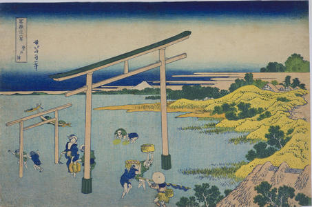 Katsushika Hokusai: Nobuto Bay — 登戸浦 - Japanese Art Open Database