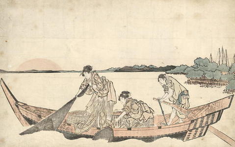 Katsushika Hokusai: The Fisher Girls - Japanese Art Open Database