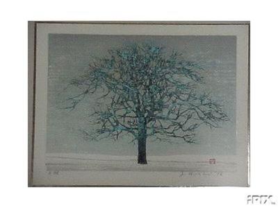 Hoshi Joichi: Unknown, leafless tree - Japanese Art Open Database
