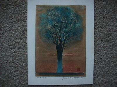 Hoshi Joichi: Evening Tree — 夕の木 - Japanese Art Open Database