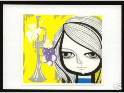 Ikeda Shuzo: Girl and Trumpet - Japanese Art Open Database
