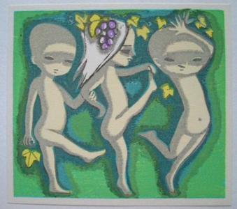 Ikeda Shuzo: Grapes — ぶどう - Japanese Art Open Database