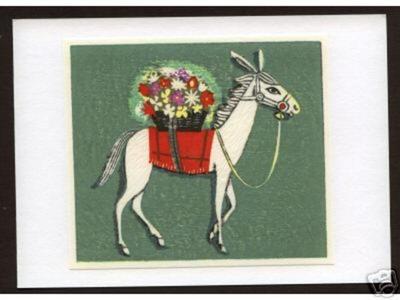Ikeda Shuzo: Unknown- Horse and Flowers - Japanese Art Open Database
