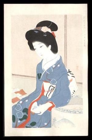 Ikeda Terukata: January - The Game of Poem Cards — 一月賀留多 - Japanese Art Open Database