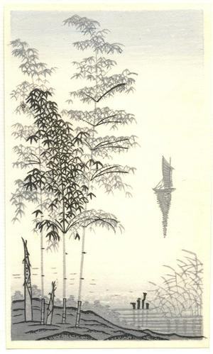 Imoto Tekiho: Lake and Bamboo - Japanese Art Open Database