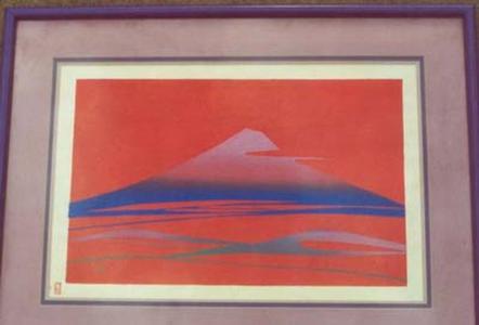 Ishihara Mikumo: Unknown, red Fuji - Japanese Art Open Database