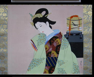 Ishikawa Kiyohiko: Bird Cage - Japanese Art Open Database