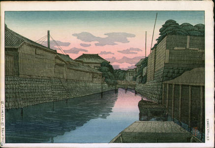 風光礼讃: Chojishi Minato Bridge - Japanese Art Open Database