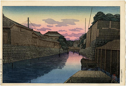 Ishiwata Koitsu, 石渡江逸 (Ishiwata Koitsu (1897-1987) Yoshimi — 石渡江逸 芳美)による浮世絵「Choshi Minato Bashi」