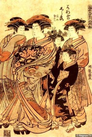 Isoda Koryusai: Courtesans in their New Year's Finery - Japanese Art Open Database