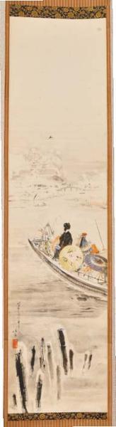 Ito Seiu: Takeya Ferry - Japanese Art Open Database