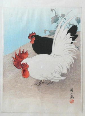 Ito Sozan: Rooster and Hen - Japanese Art Open Database