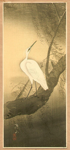 Ito Sozan: White Egret - Japanese Art Open Database
