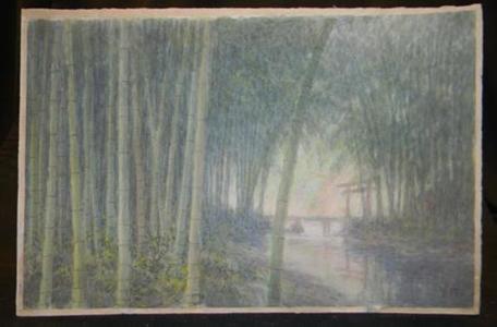 Ito Yuhan: Bamboo Grove by Stream - Japanese Art Open Database