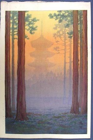 Ito Yuhan: Pagoda At Nikko - Japanese Art Open Database