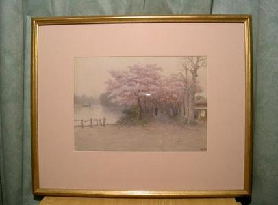 Ito Yuhan: Pond and Village in Spring - Japanese Art Open Database