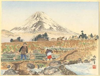 Jokata Kaiseki: Fuji from Sano Village — 佐野の富士 - Japanese Art Open Database