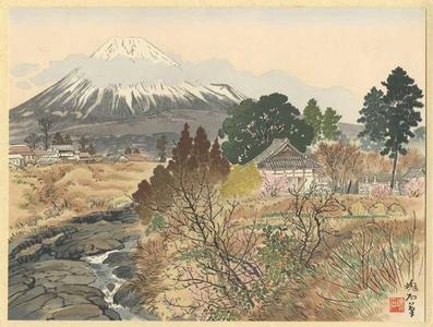 Jokata Kaiseki: Mt Fuji from Fukensenji Temple - Japanese Art Open Database