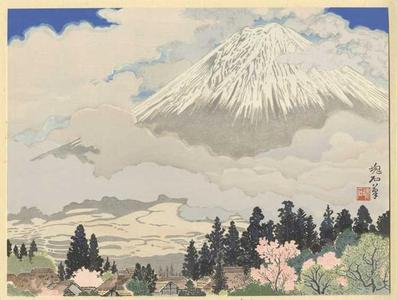 Jokata Kaiseki: Mt Fuji from Kami-ide Village - Japanese Art Open Database