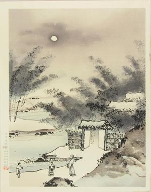 Josetsu: Moon over a brush gate - Japanese Art Open Database