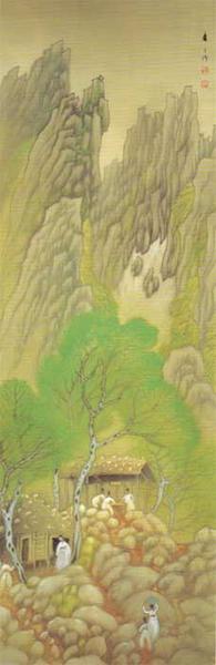 Kako Morita: Silk painting 1 — 萬相亭 - Japanese Art Open Database