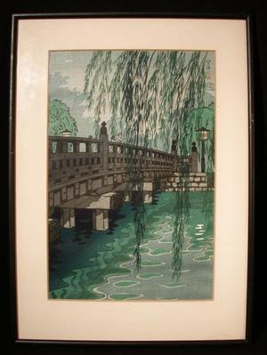 Kasamatsu Shiro: Benkeibashi Bridge, Akasaka - Japanese Art Open Database