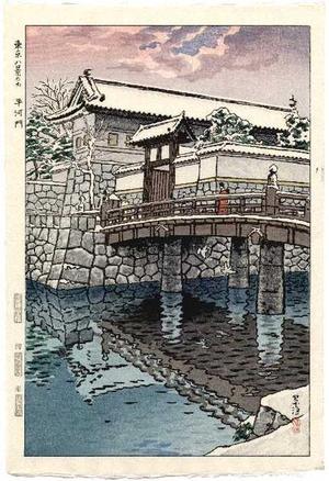 笠松紫浪: Hirakawa Gate, Tokyo - Japanese Art Open Database
