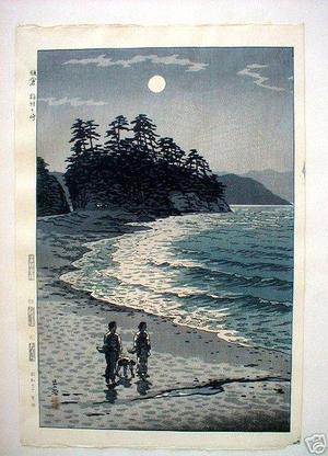 Kasamatsu Shiro: Inamuragasaki Point, Kamakura - Japanese Art Open Database