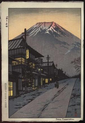 笠松紫浪: MT. FUJI FROM YOSHIDA - Japanese Art Open Database