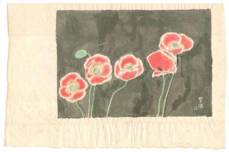 笠松紫浪: Poppies - Japanese Art Open Database