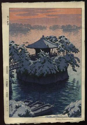 Kasamatsu Shiro: Snow In Matsushima, Matsujima - Japanese Art Open Database