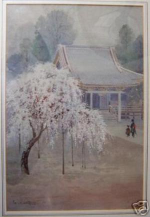 Kato Eika: Spring in Kyoto - Japanese Art Open Database