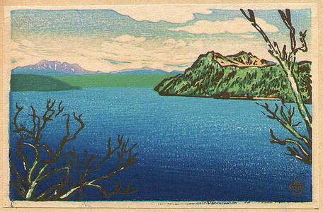 Kato Tetsunosuke: Lake Mashu - Japanese Art Open Database