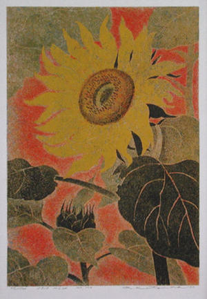Katsuda Yukio: No 113- Sunflower - Japanese Art Open Database