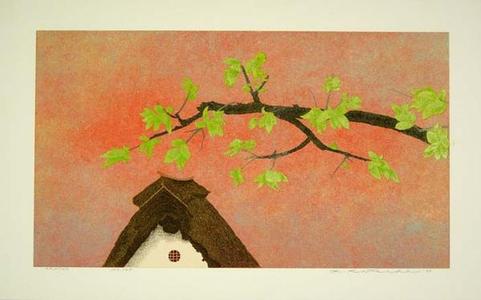 Katsuda Yukio: No 149 Thatched Roof and Branch - Japanese Art Open Database