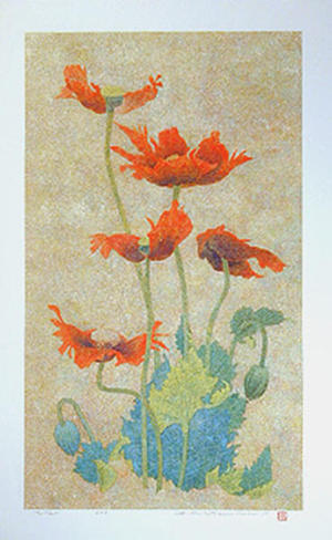 Katsuda Yukio: No 202- Poppies - Japanese Art Open Database
