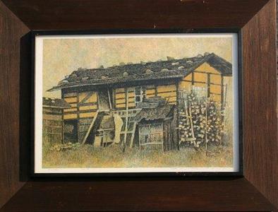 Katsuda Yukio: No 97- House at Inoshita — 井下の小屋 - Japanese Art Open Database