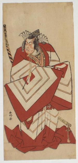 勝川春好: Ichikawa Yaozo III in a Shibaraku role - Japanese Art Open Database