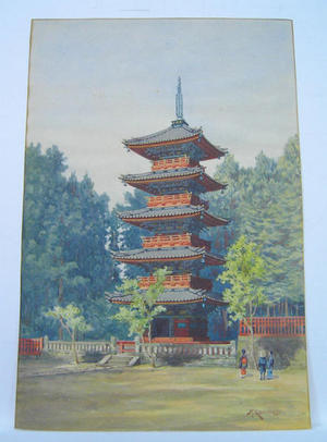 Kawakubo Masano: Five-Storey Pagoda - Japanese Art Open Database