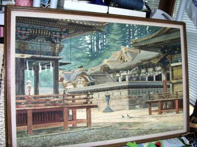Kawakubo Masano: Temple Scene - Japanese Art Open Database