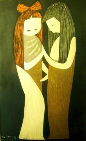 Kawano Kaoru: TWO GIRLS, Friends, Couple (8) - Japanese Art Open Database