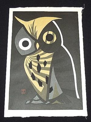 Kawano Kaoru: The Big Owl - Japanese Art Open Database