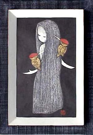 Kawano Kaoru: Woodpecker - Japanese Art Open Database
