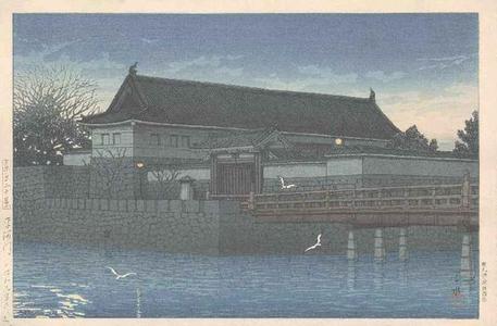 川瀬巴水: Hirakawa gate - Hirakawa mon - Japanese Art Open Database