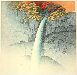 Kawase Hasui: Kegon Waterfall, Nikko - Japanese Art Open Database