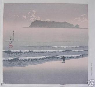 川瀬巴水: Shichirigahama- Seven Mile Beach - Japanese Art Open Database