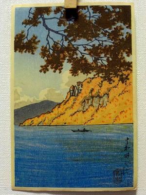 Kawase Hasui, 川瀬巴水 (Kawase Hasui (川瀬巴水))による浮世絵「Autumn in Towada — 十和田の秋」