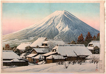 Kawase Hasui: Clearing After a Snowfall, Yoshida - Japanese Art Open Database