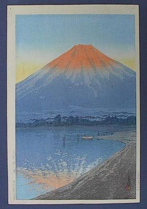 川瀬巴水: Daybreak at Yamanaka - Japanese Art Open Database